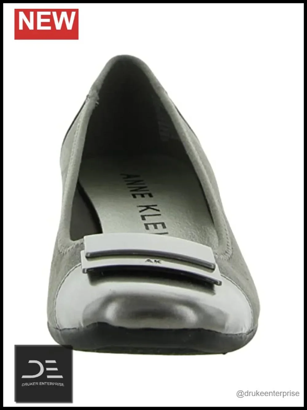 Anne Klein Waverly Wedge Heels Cap Toe Slip On Padded Footbed